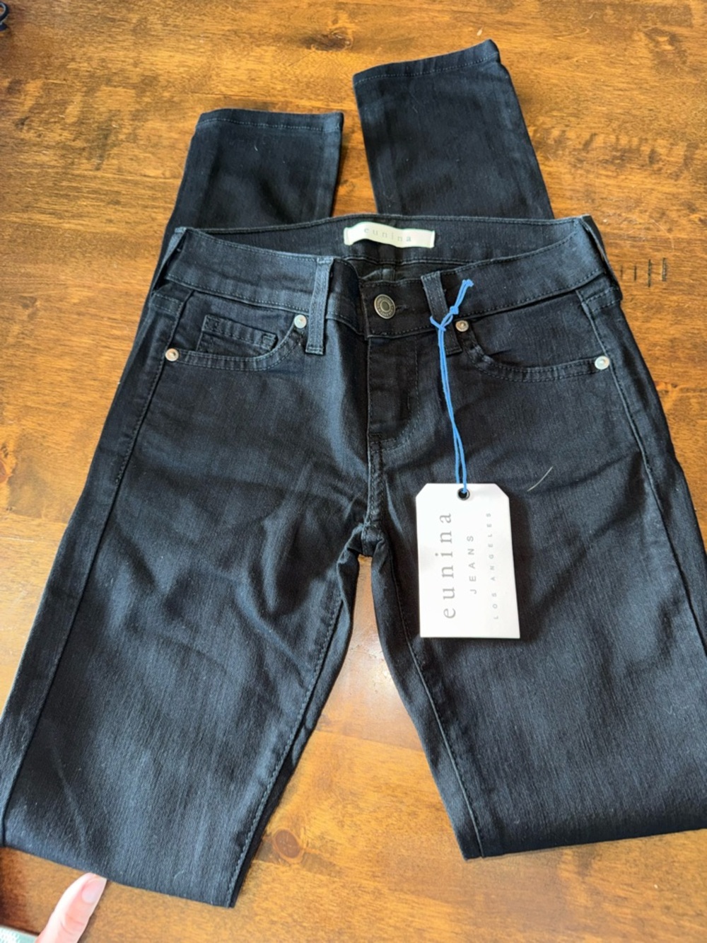 eunina Black Skinny Jeans